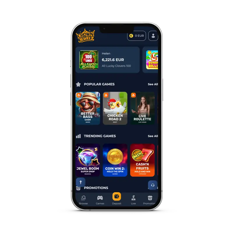 CrownJewelz Casino App