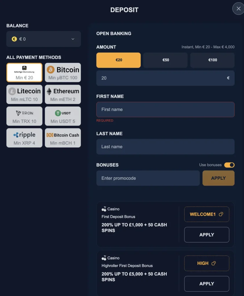 CrownJewelz Deposit