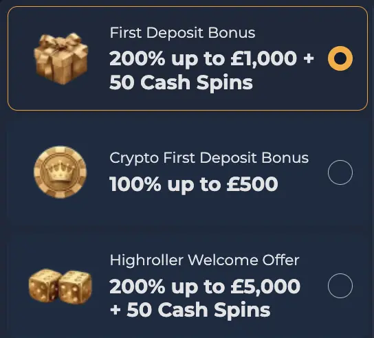CrownJewelz First Deposit Bonus